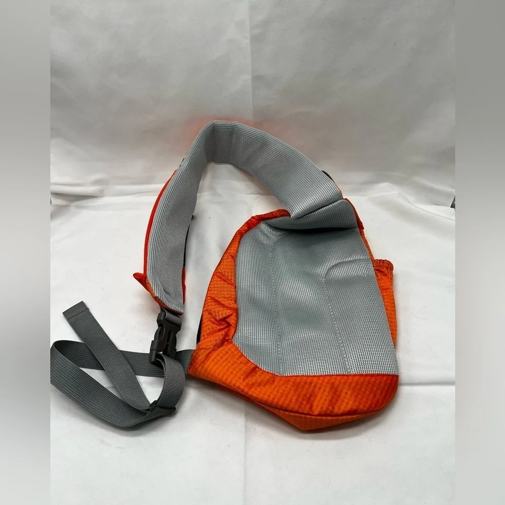 Apex crossbody bag orange with black zipper (PB1)